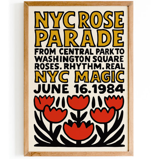 NYC Rose Parade Poster