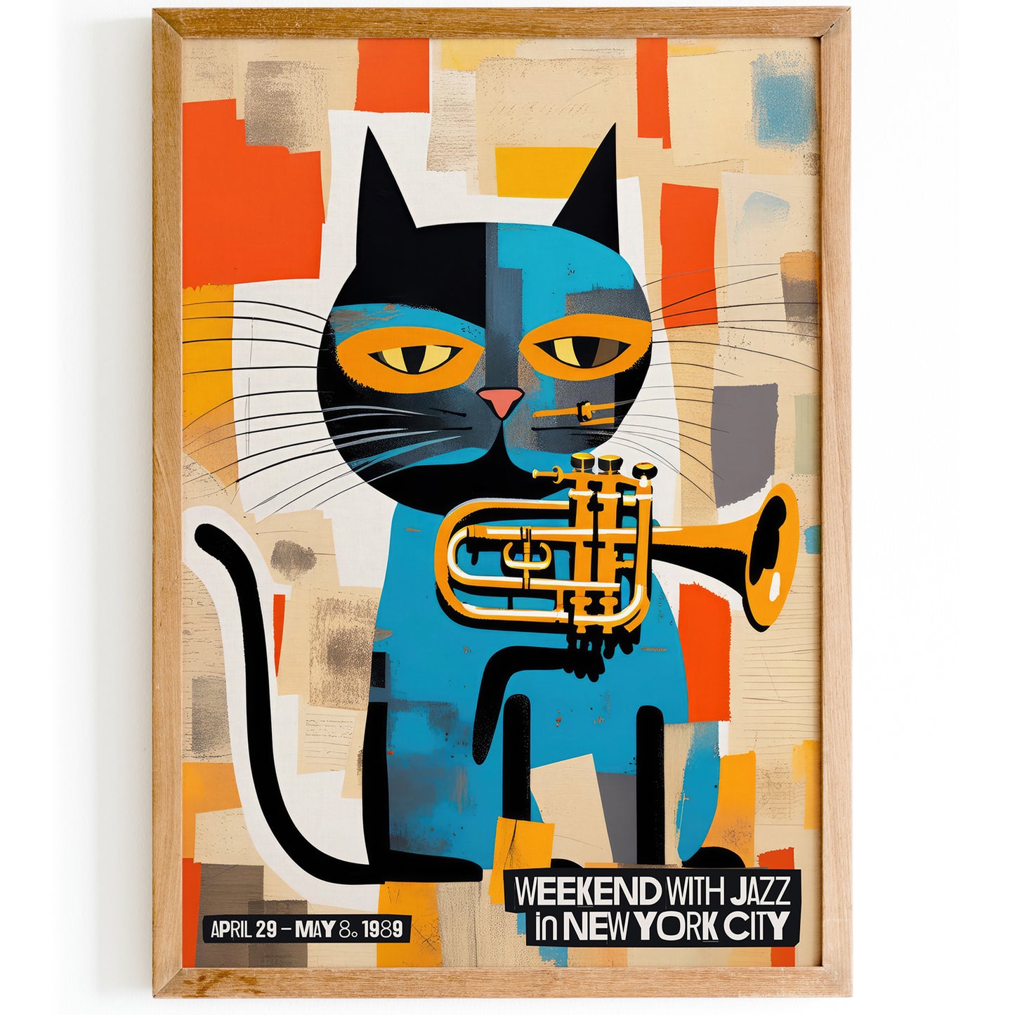 NYC 1989 Jazz Festival Retro Poster