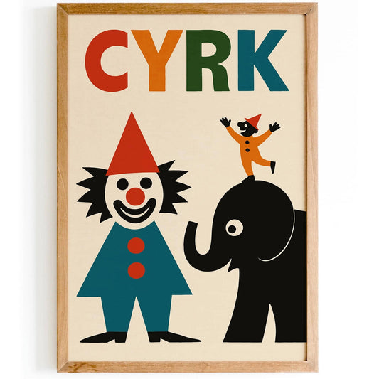 Circus Retro Funny Poster