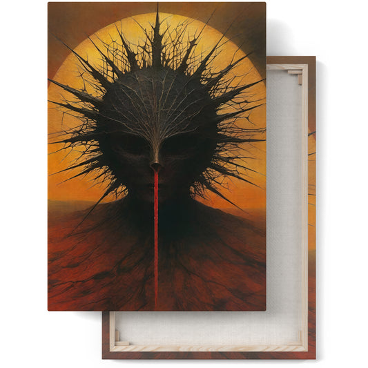 Whispers of Darkness: Intriguing Gothic Canvas Print