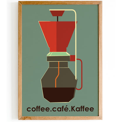 Coffee Cafe Kaffee Retro Poster