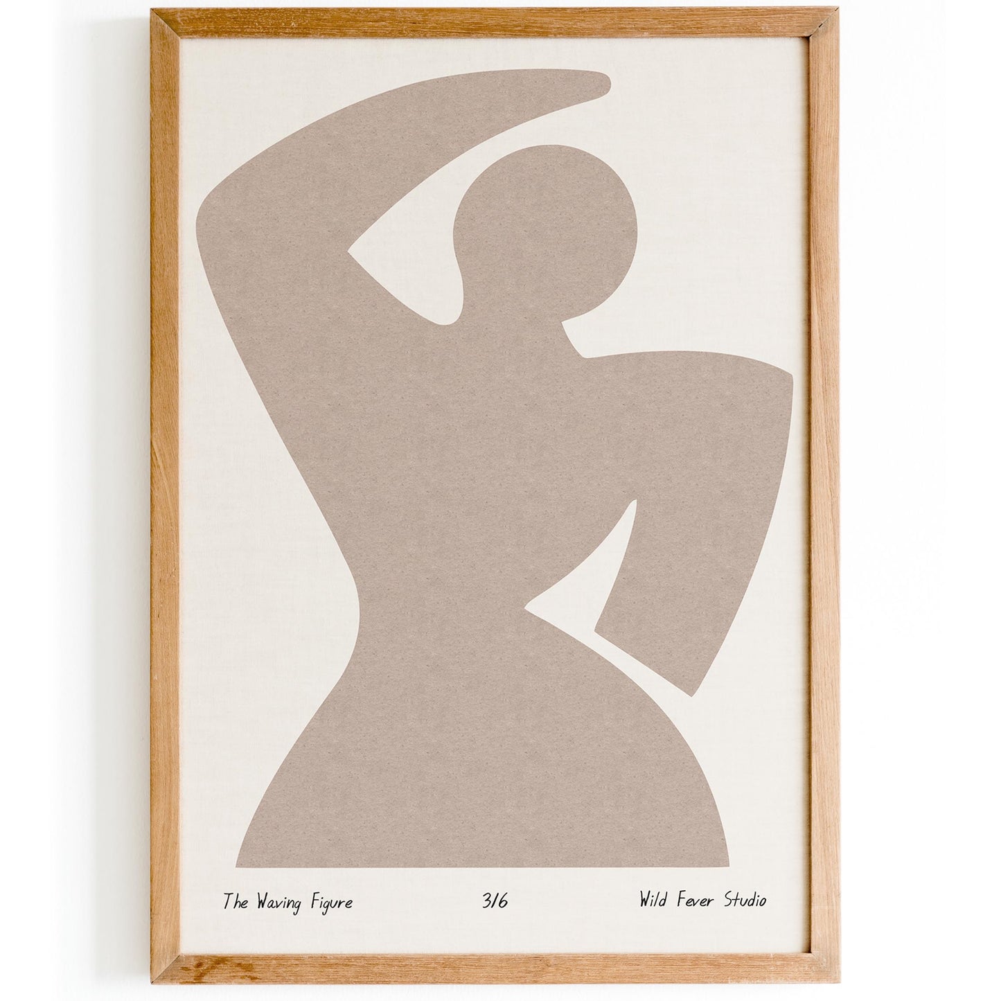 The Waving Figure - Abstract Minimalist Art Print