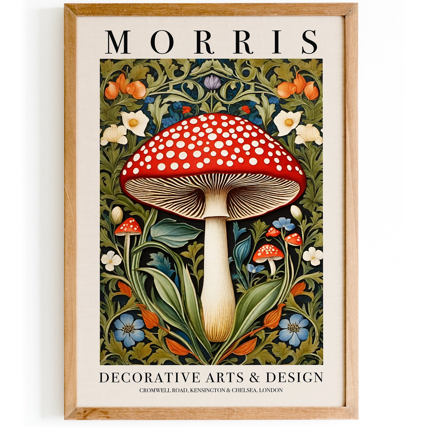 Toadstool William Morris Poster