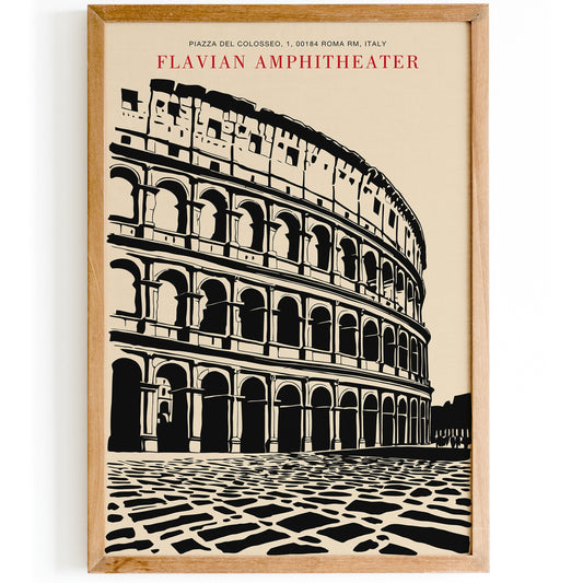 Colloseum Vintage Travel Art Print