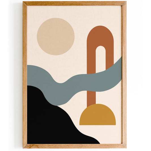 Modern Abstract Poster - Japandi Aesthetic Art Print