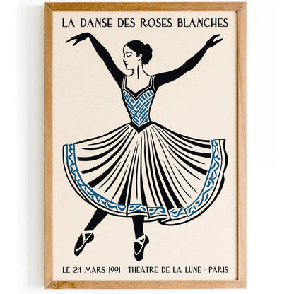 Retro Paris Ballet 1991 Poster Print