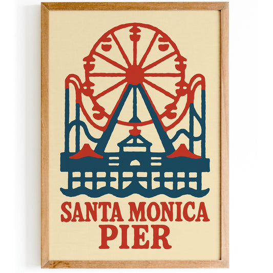 Santa Monica Pier Wall Art