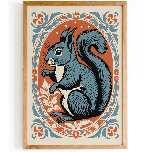 Rococo Squirrel Art Print