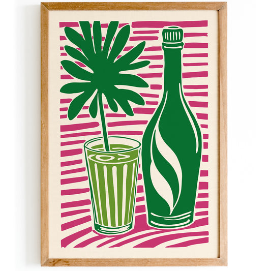 Tropical Vibes Drink Kitchen Poster