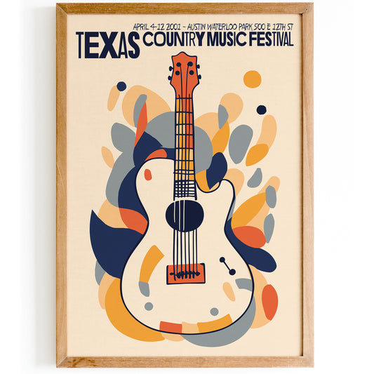 2001 Texas Country Music Poster