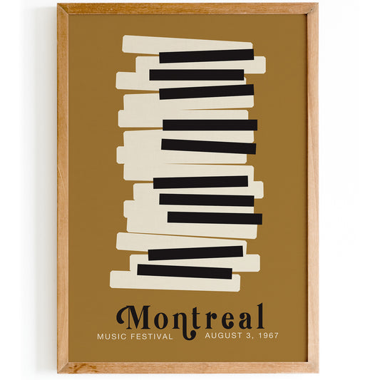 Retro Montreal Music Poster