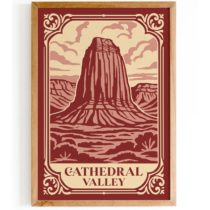 Cathedral Valley, Capitol Reef National Park, Utah Poster