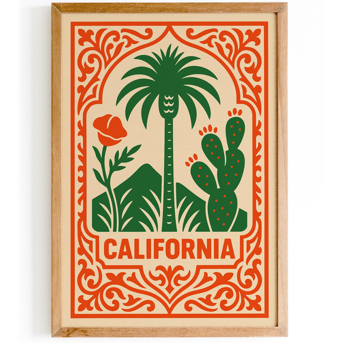 California Vintage Travel Poster