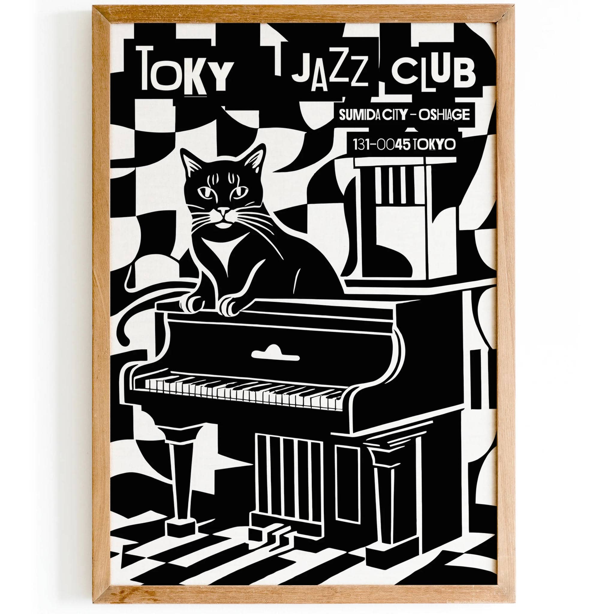 Tokyo Jazz Club Cat & Piano Art – HypeSheriff