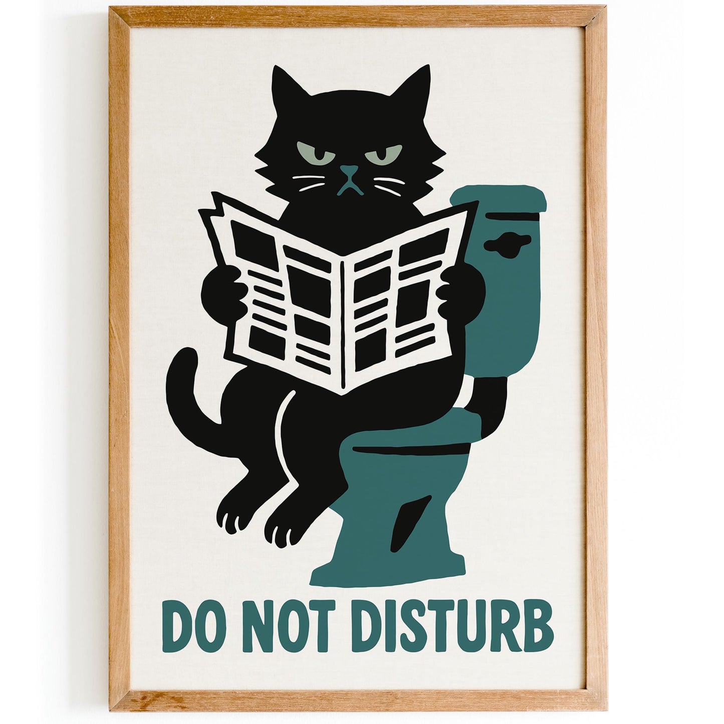 Do Not Disturb Cat Poster