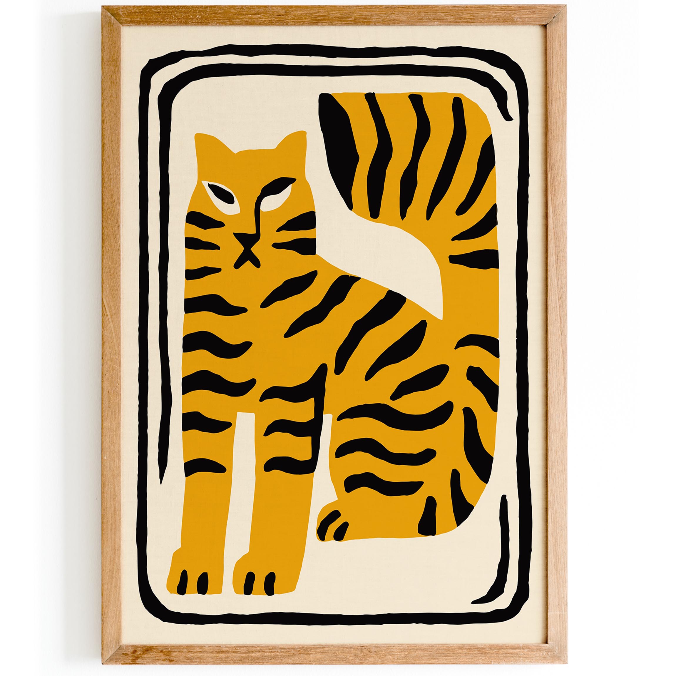 Bold Tiger Wall Art – HypeSheriff