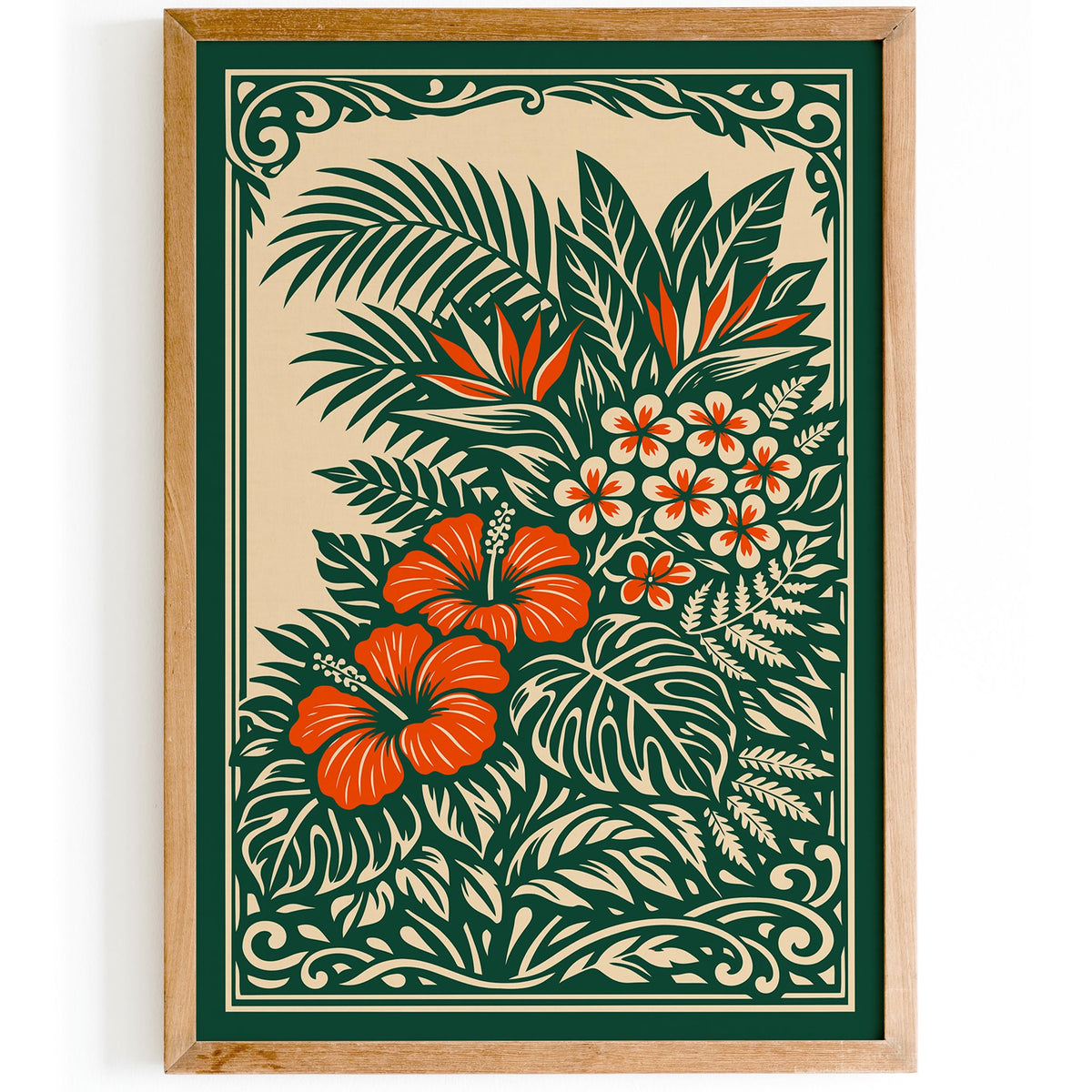 Hawaiian Tropical Nature Art Poster
