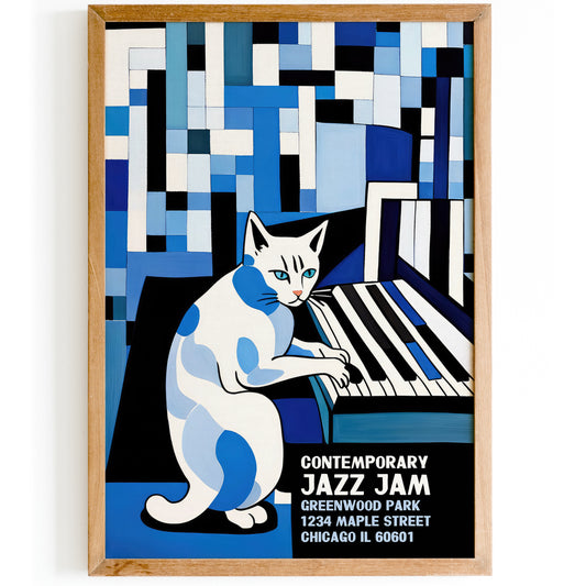 Chicago Jazz Jam - Retro Music Poster