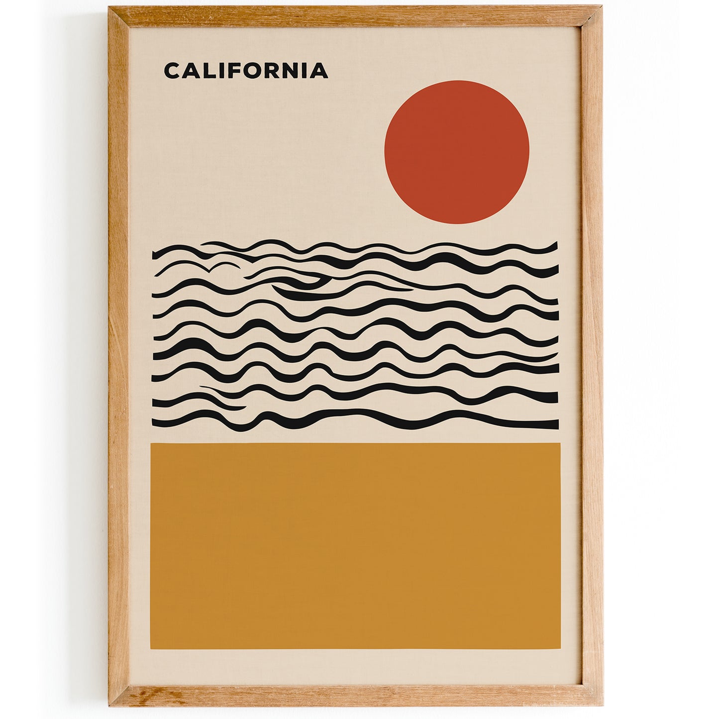 California Retro Minimalist Wall Art