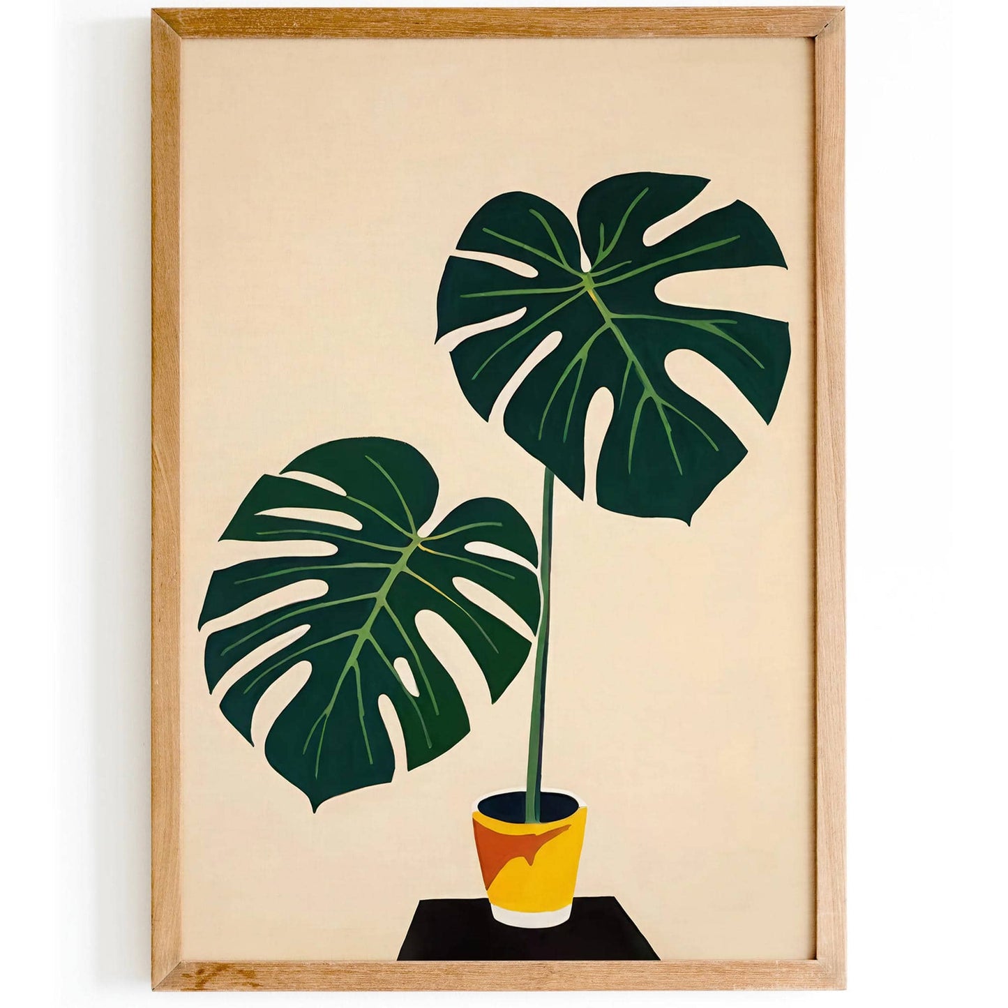 Cozy Monstera Wall Art Print