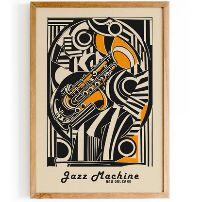 NOLA Jazz Machine Vintage Wall Art