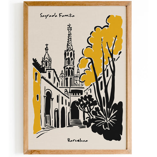 Barcelona Sagrada Familia Wall Art Print
