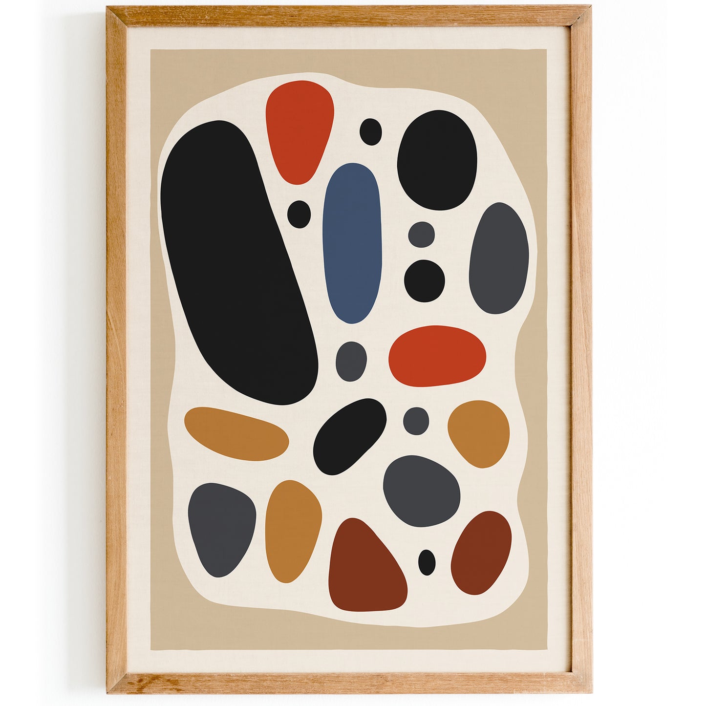 Abstract Boho Stones Poster