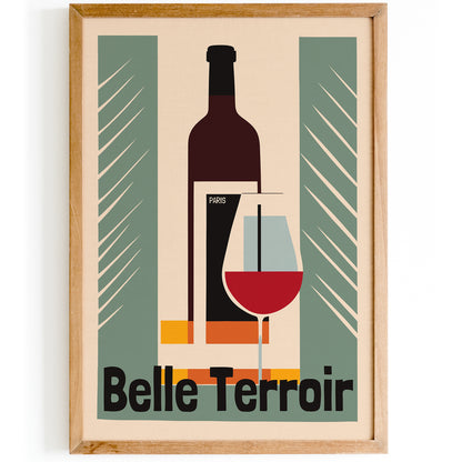 Belle Terroir Paris Wine Poster