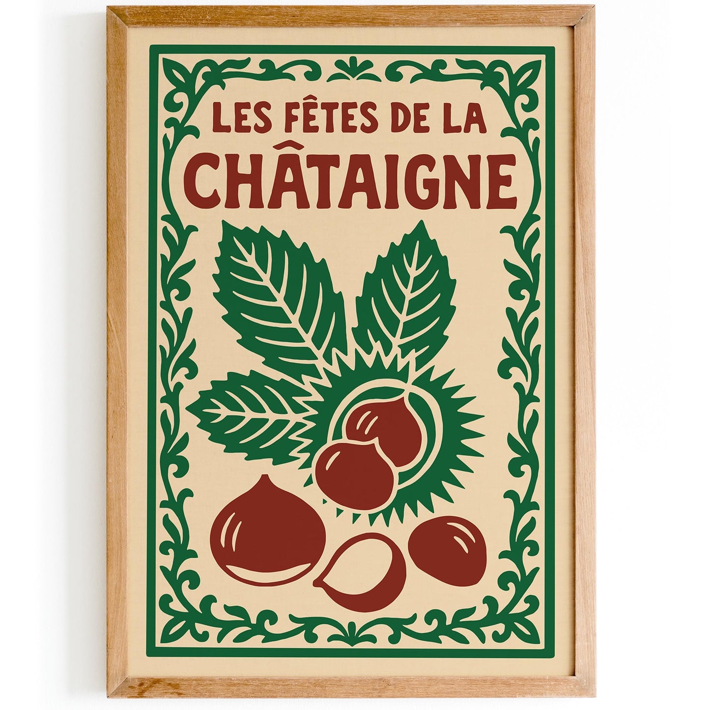 Les Fêtes de la Châtaigne Collobrières - French Festival Wall Art Print