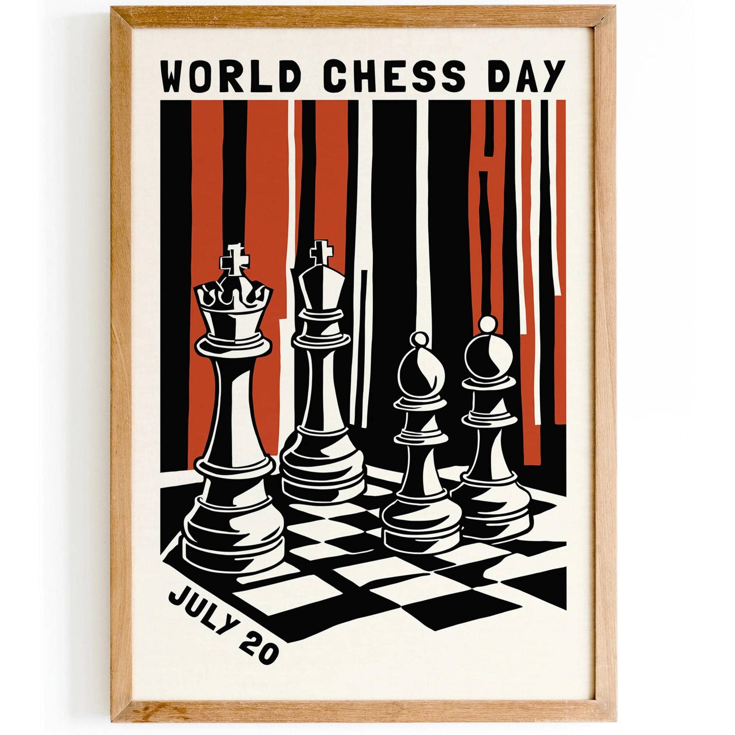 World Chess Day Poster - Gift for Dad
