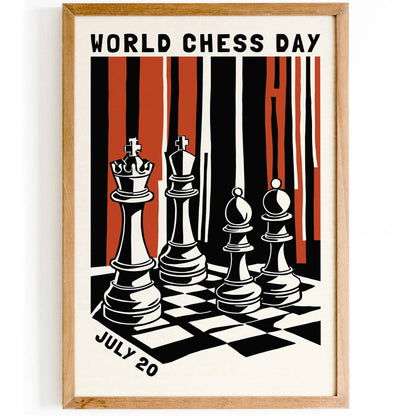 World Chess Day Poster - Gift for Dad