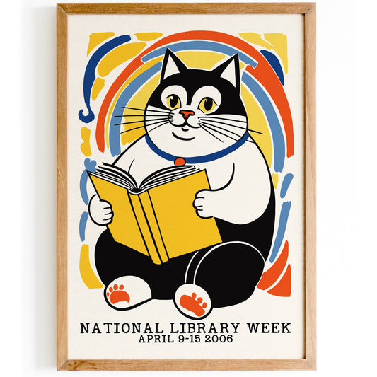 National Library Week Cat 2006 Poster