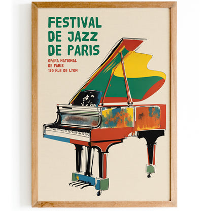 France Jazz Festival Vintage Poster