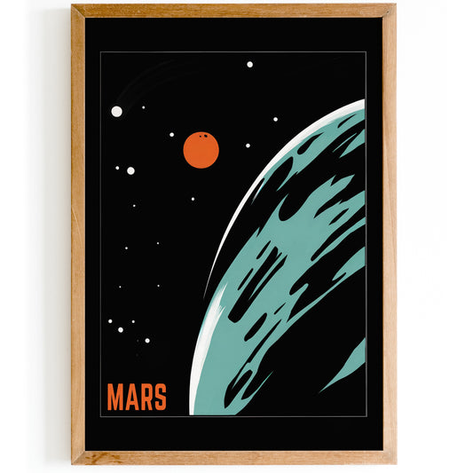 Minimal Planet Mars Poster