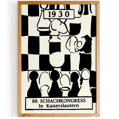 Schachkongress in Kaiserslautern Art Print