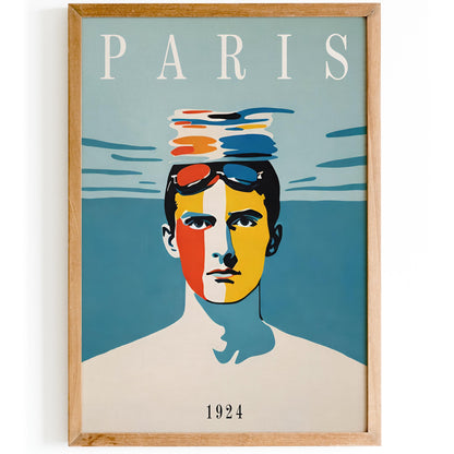 Paris Swimming Art Print