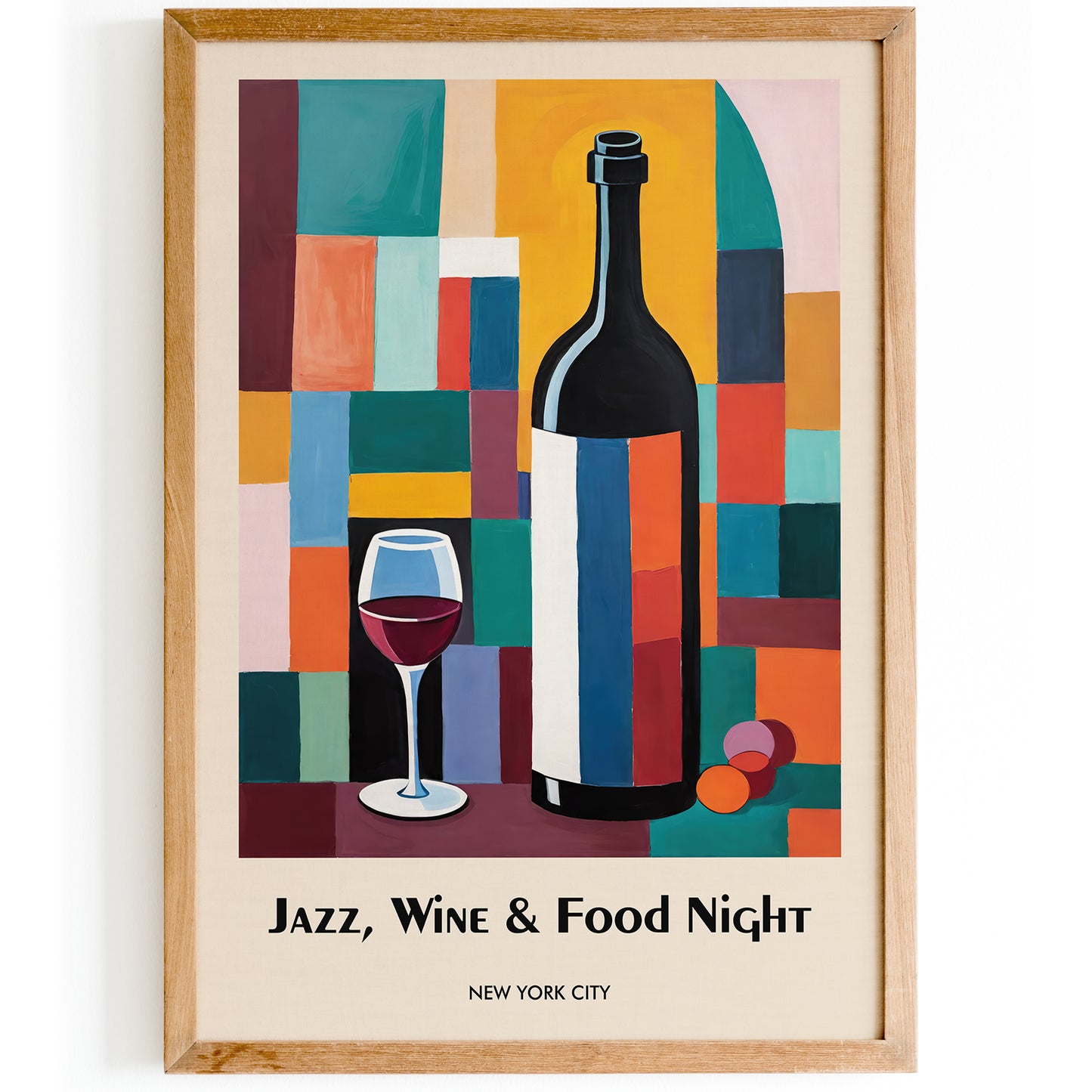 Jazz & Wine NYC Festival Art Print