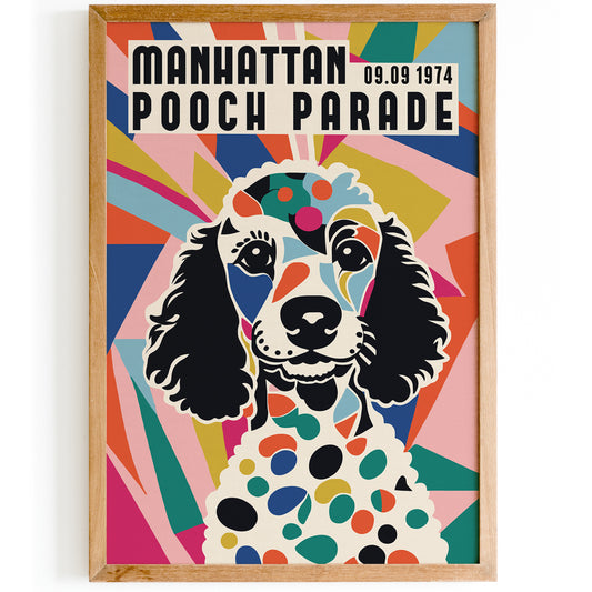 Manhattan Pooch Parade Colorful Poster