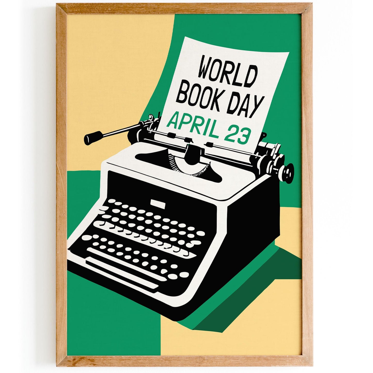 World Book Day Typewriter Poster