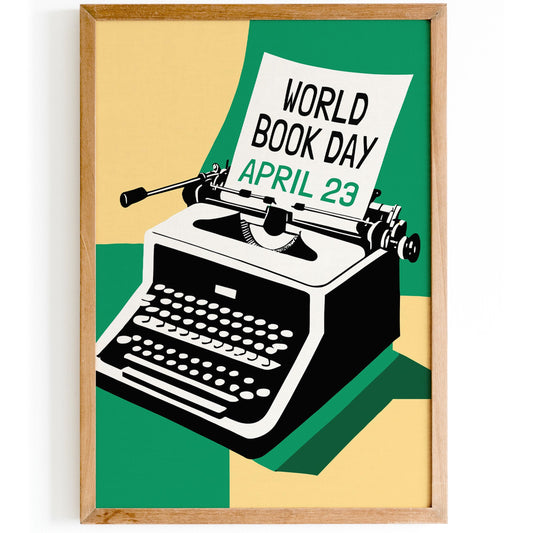 World Book Day Typewriter Poster
