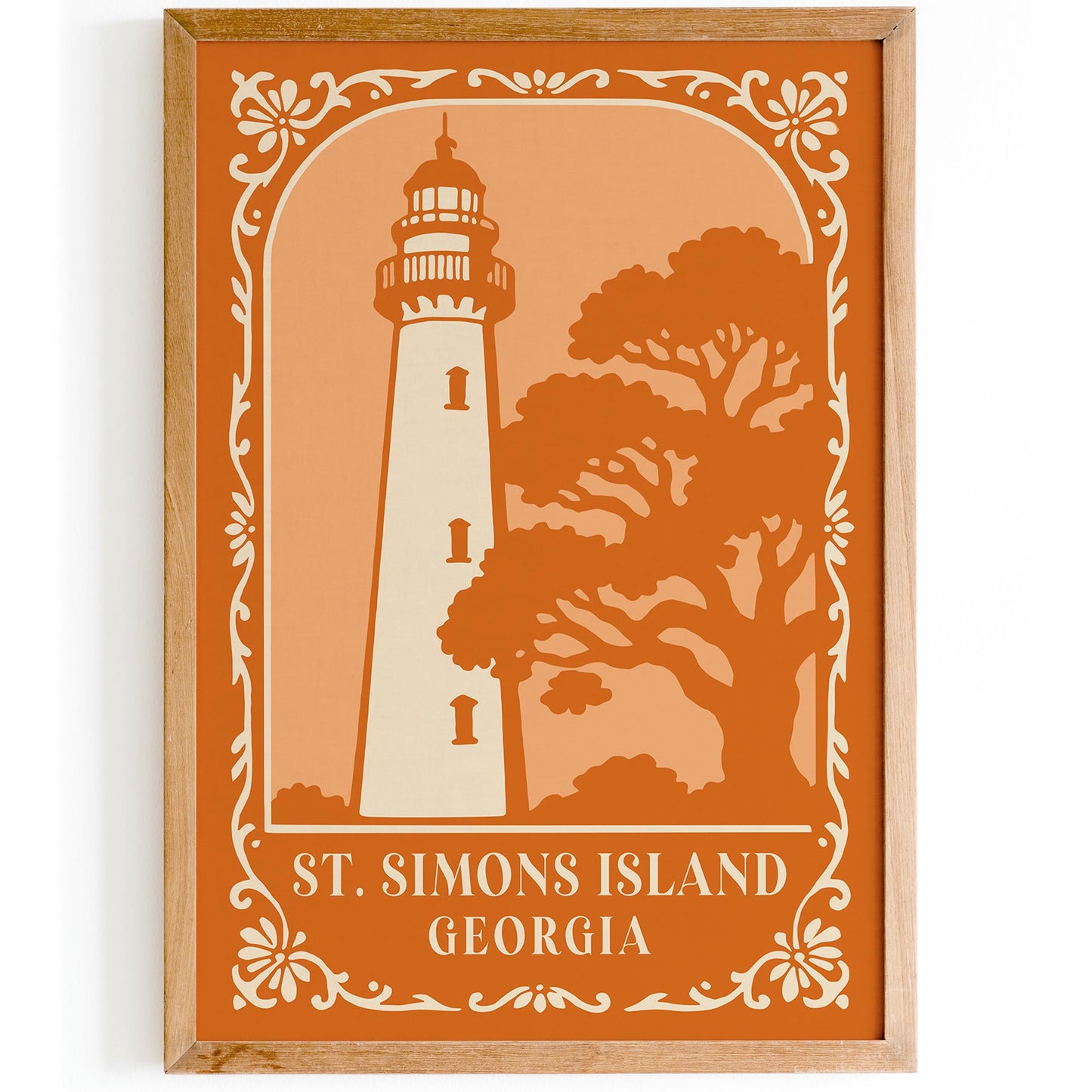 St. Simons Island Georgia Travel Poster