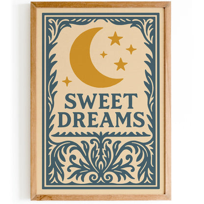 Sweet Dreams Poster, Rococo Style Art Print