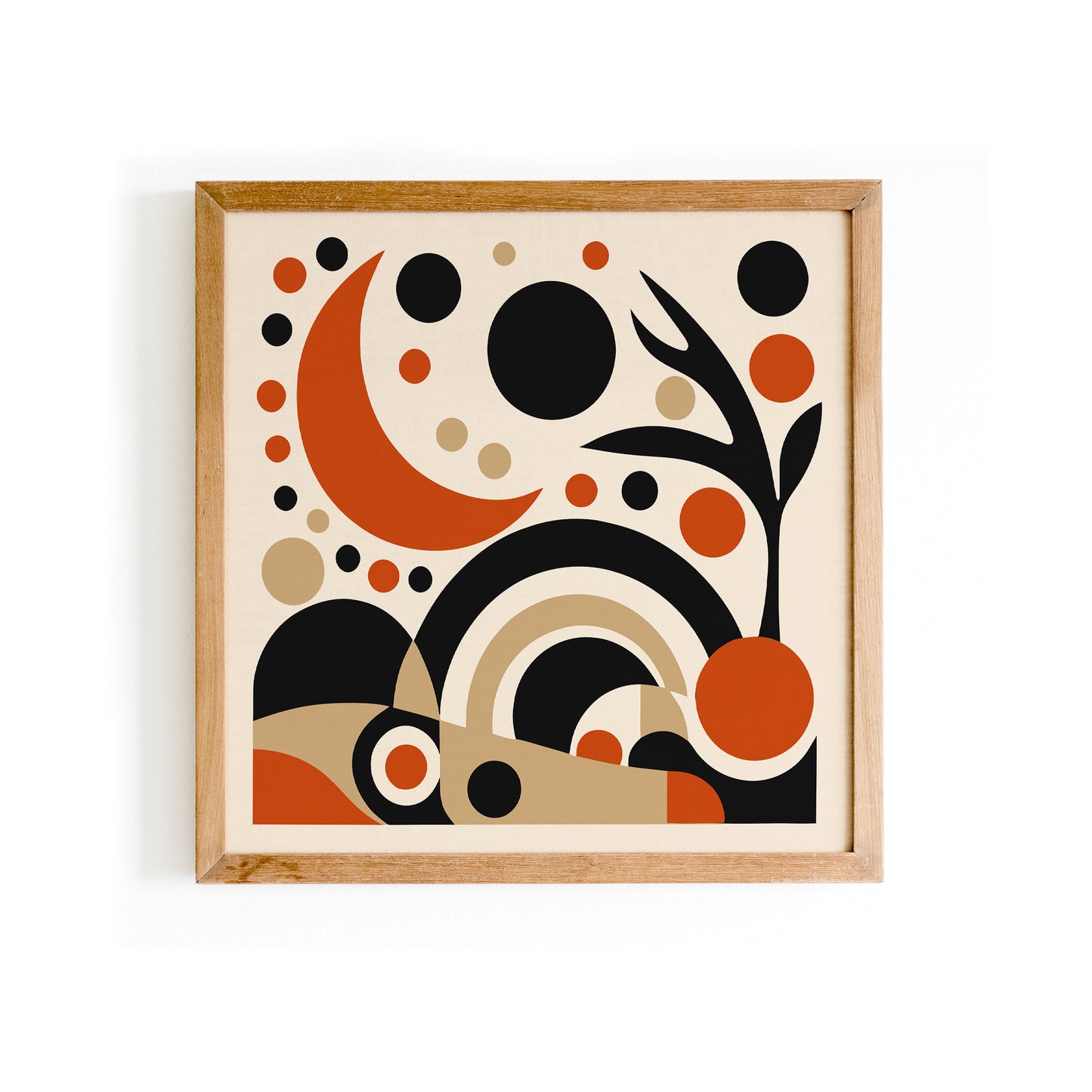 Bohemian Abstract Square Art Print