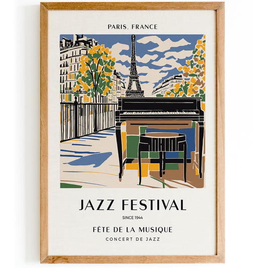 Festival de Jazz Paris Poster