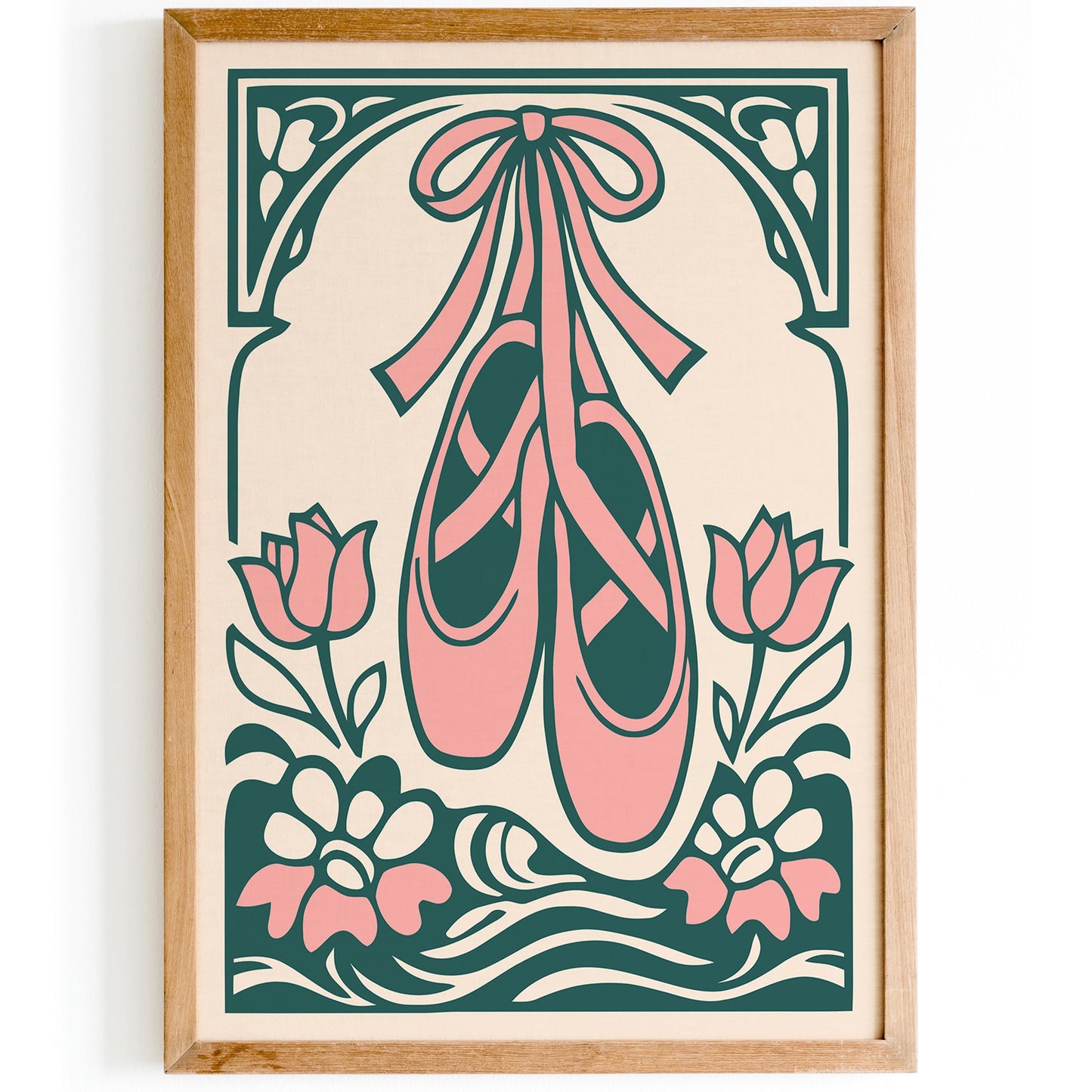 Ballet Shoes Poster Pointe Wall Art Print