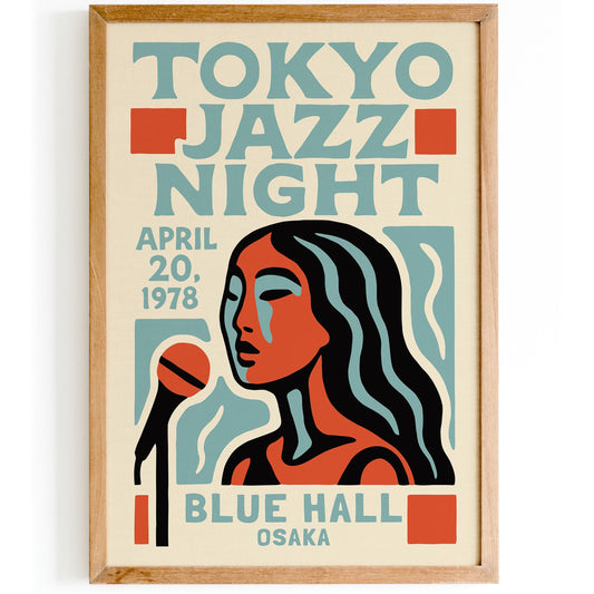 Tokyo Jazz Night Poster