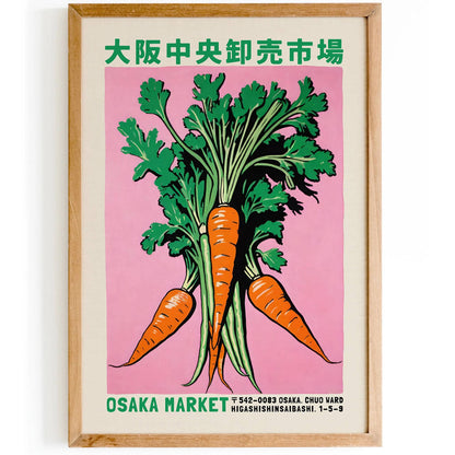 Japanese Vegetable Market Poster