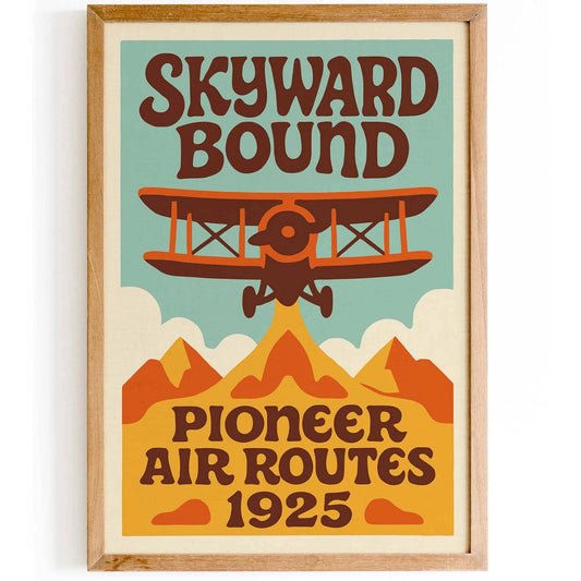 1925 Air Route Poster