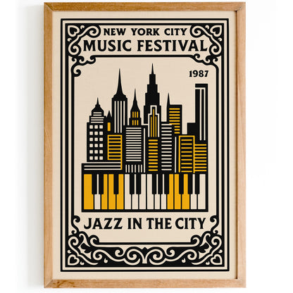 Jazz in the City NYC Poster
