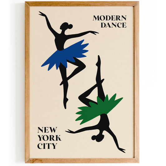 Modern Dance New York City Performance Poster